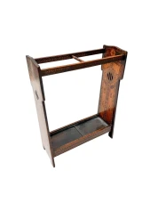 Aesthetic Movement Umbrella Stand, Hand-Painted Fruitwood, 1890s